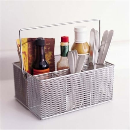 Ybm Home YBMHome 1151m Mesh Silver Condiment Caddy - Kitchen Supply; Utensil; Napkin Holder 1151m